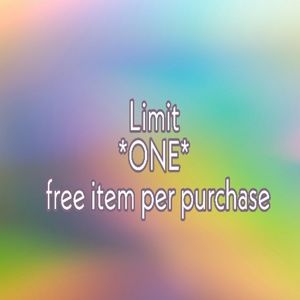 1free item per purchase